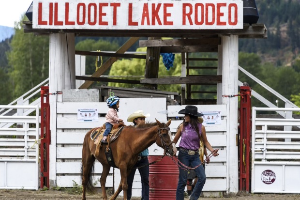 Start em young at Lillooet Lake Rodeo by Dave Steers