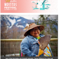 Learn how to tell a yarn, with Indigenous storyteller Tanina Williams, and you could be part of Whistler Writers Festival's first ever oral storytelling evening. Free workshop Sep 14.